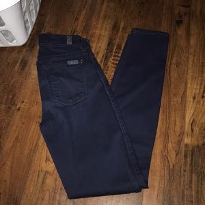 7 of all mankind dark blue denim